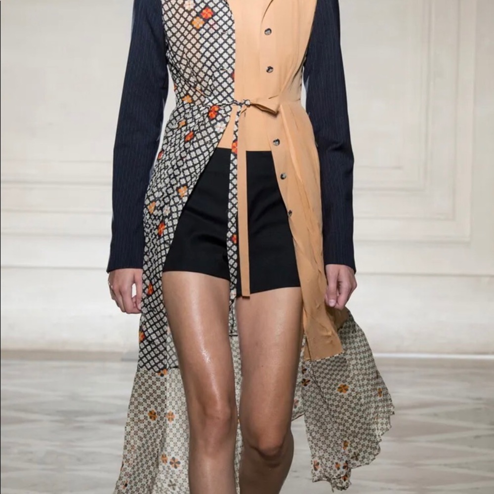 Maison Martin Margiela Split Button Down Short Sl… - image 8